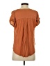 Figwood 100% Rayon Orange Short Sleeve Blouse Size S - photo 2