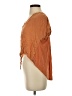 Figwood 100% Rayon Orange Short Sleeve Blouse Size S - photo 5