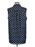 Ann Taylor 100% Polyester Blue Sleeveless Blouse Size M - photo 2