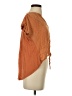 Figwood 100% Rayon Orange Short Sleeve Blouse Size S - photo 4
