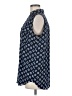 Ann Taylor 100% Polyester Blue Sleeveless Blouse Size M - photo 5
