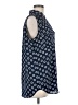 Ann Taylor 100% Polyester Blue Sleeveless Blouse Size M - photo 4