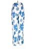 Unbranded Floral Blue Casual Pants Size L - photo 2