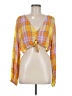 BP. 100% Rayon Yellow Long Sleeve Blouse Size M - photo 1