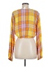 BP. 100% Rayon Yellow Long Sleeve Blouse Size M - photo 2