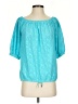 MICHAEL Michael Kors Teal Short Sleeve Blouse Size S - photo 1