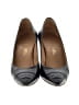 Chanel 100% Leather Black Blue Vintage Heels Size EU 38 - photo 2