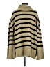 WeWoreWhat Stripes Tan Turtleneck Sweater Size Med - Lg - photo 2