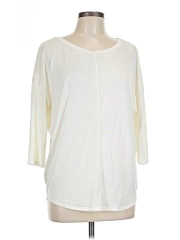 White House Black Market 3/4 Sleeve T-Shirt (view 1)