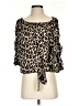 Vince Camuto 100% Polyester Brown 3/4 Sleeve Blouse Size S - photo 1