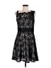 One by Eight 100% Polyester Tweed Black Cocktail Dress Size 8 - photo 1
