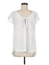 Kona Sol White Short Sleeve Blouse Size M - photo 1