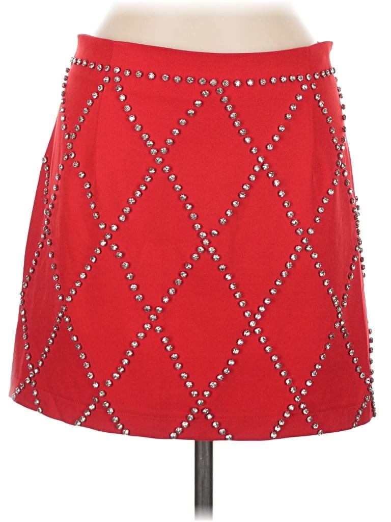 Pre-owned Milk & Honey Casual Skirt In Red