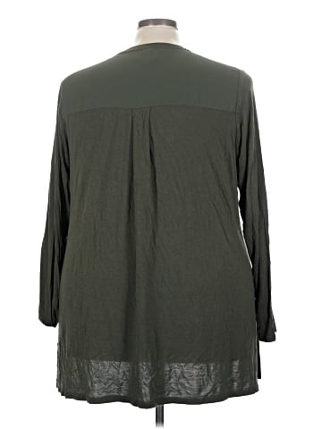 Melissa McCarthy Seven7 3/4 Sleeve Blouse (view 2)