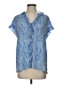 Tommy Bahama Blue Short Sleeve Blouse Size S - photo 1