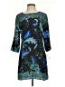 Assorted Brands 100% Viscose Print Blue Casual Dress Size 4 - photo 1