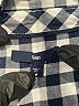 Gap 100% Cotton Checkered-gingham Blue Long Sleeve Button-Down Shirt Size M - photo 7