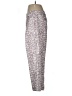 J.Crew Animal Print Silver Purple Linen Pants Size 8 - photo 5