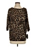 Assorted Brands Brown 3/4 Sleeve Top Size S - photo 1
