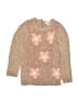 Little Lass Floral Tan Pullover Sweater Size 4T - photo 1