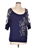 Daytrip Blue 3/4 Sleeve Top Size L - photo 1