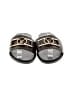 Louis Vuitton Brown Patent Monogram Lock It Flat slide Sandals Size EU 38 1/2 - photo 2