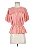 Alice Blue 100% Polyester Pink Short Sleeve Blouse Size S - photo 1