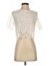 Shein Ivory Short Sleeve Blouse Size S - photo 1