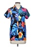 Assorted Brands Tropical Blue Short Sleeve Polo Size XS - photo 1