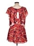 Parker 100% Polyester Paisley Red Casual Dress Size L - photo 2