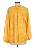 MICHAEL Michael Kors 100% Polyester Yellow 3/4 Sleeve Blouse Size L - photo 2