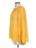 MICHAEL Michael Kors 100% Polyester Yellow 3/4 Sleeve Blouse Size L - photo 5