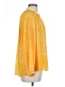 MICHAEL Michael Kors 100% Polyester Yellow 3/4 Sleeve Blouse Size L - photo 4