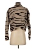 Rebecca Taylor Animal Print Graphic Multi Color Brown Wool Cardigan Size XS - photo 2