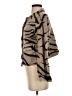 Rebecca Taylor Animal Print Graphic Multi Color Brown Wool Cardigan Size XS - photo 5