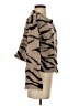 Rebecca Taylor Animal Print Graphic Multi Color Brown Wool Cardigan Size XS - photo 4
