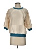 Pilcro 100% Cotton Stripes Tan Pullover Sweater Size S - photo 1