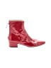 J.Crew Red Ankle Boots Size 6 1/2 - photo 1