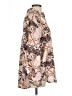 Fred David Floral Brown Long Sleeve Blouse Size L - photo 4