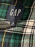 Gap 100% Cotton Plaid Green Long Sleeve Button-Down Shirt Size M - photo 7