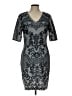 Baraschi 100% Polyester Paisley Gray Cocktail Dress Size L (estimated) - photo 1
