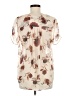 DR2 Floral Ivory Short Sleeve Blouse Size M - photo 2