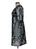 Baraschi 100% Polyester Paisley Gray Cocktail Dress Size L (estimated) - photo 5