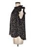 Ann Taylor LOFT 100% Polyester Stars Black Sleeveless Blouse Size M - photo 5