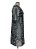 Baraschi 100% Polyester Paisley Gray Cocktail Dress Size L (estimated) - photo 4