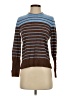 J. McLaughlin Stripes Brown Turtleneck Sweater Size S - photo 1