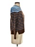 J. McLaughlin Stripes Brown Turtleneck Sweater Size S - photo 4