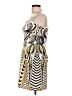 Boston Proper Graphic Gold Cocktail Dress Size 12 - photo 5