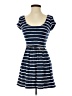 Candie's Stripes Blue Casual Dress Size XS - photo 1