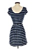 Candie's Stripes Blue Casual Dress Size XS - photo 2